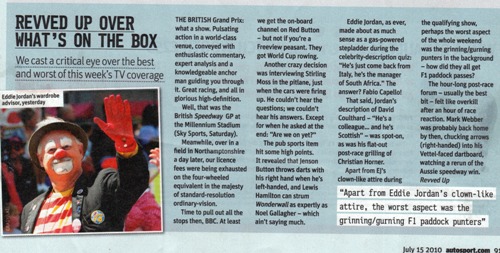Autosport on July 15th 2010
